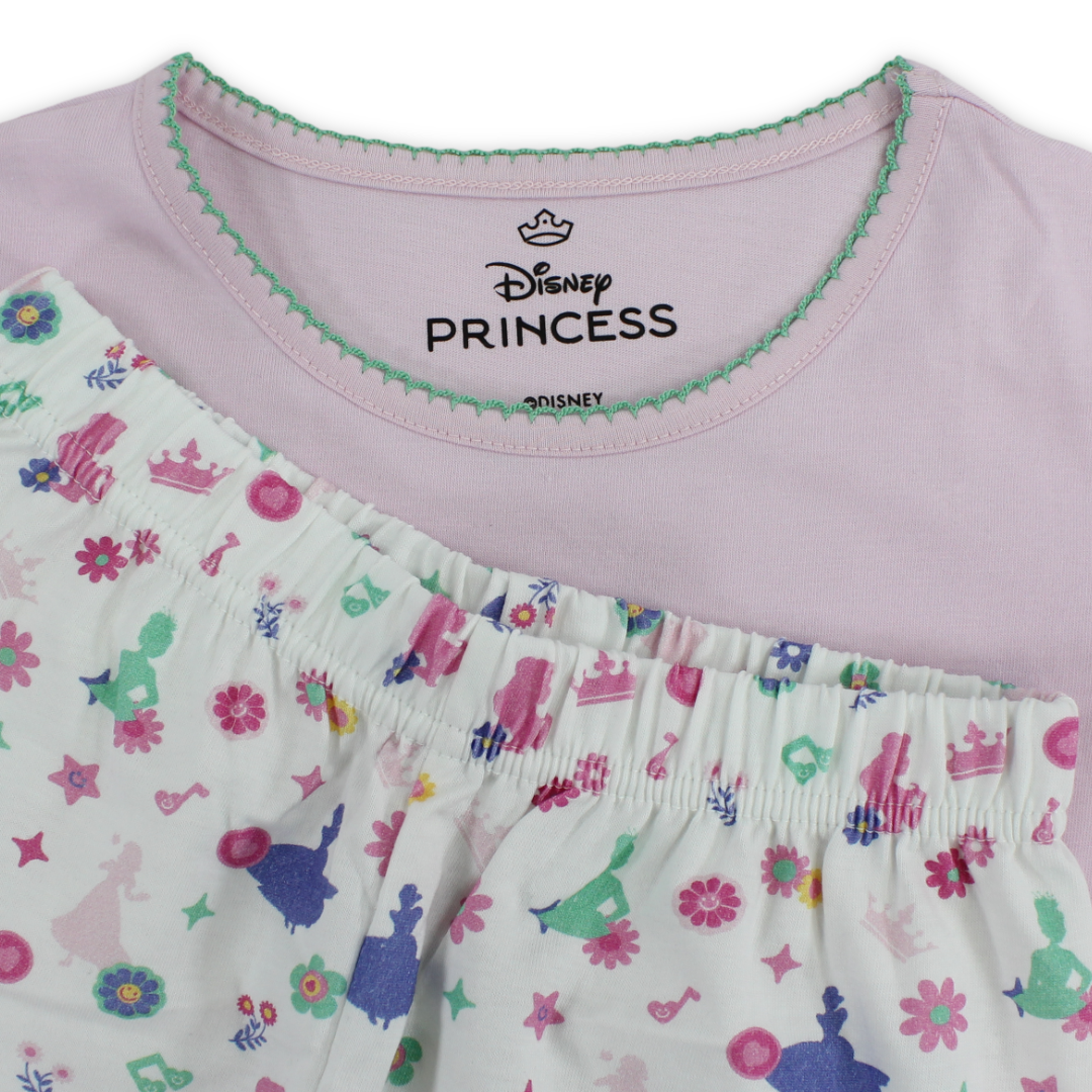 Girls Cotton Pajama – Princess Print