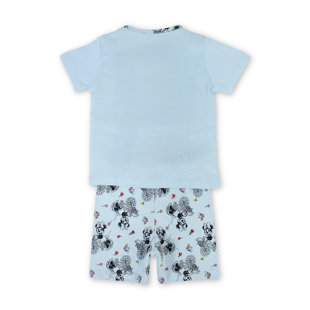Baby Girls Cotton Pajama – Minnie Mouse Print