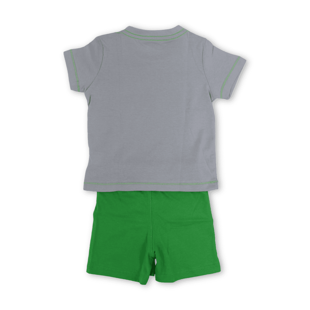 Baby Boys Cotton Pajama – Grey with Mickey Mouse Print
