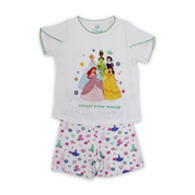 Baby Girls Cotton Pajama – Princess Print