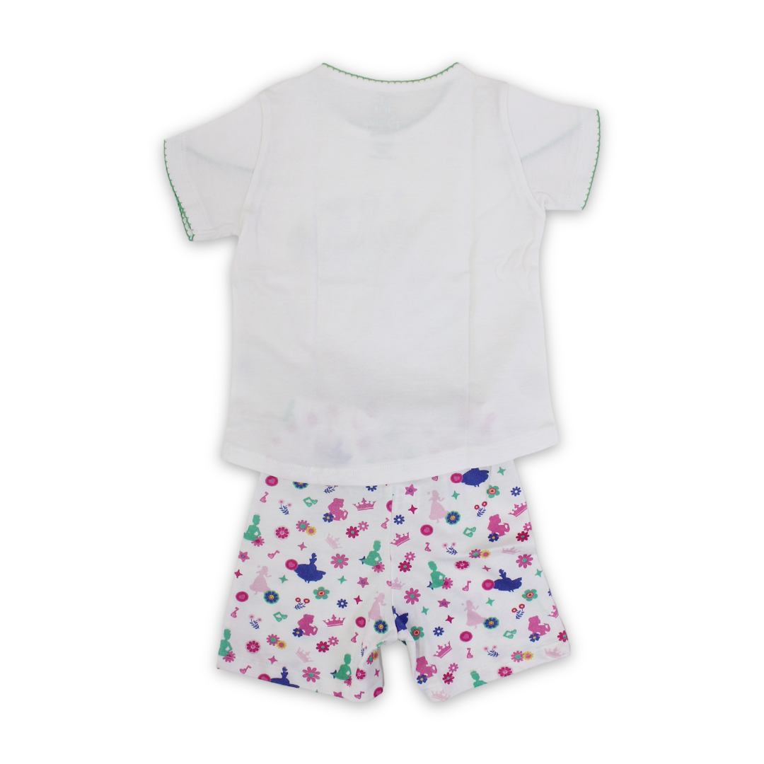 Baby Girls Cotton Pajama – Princess Print