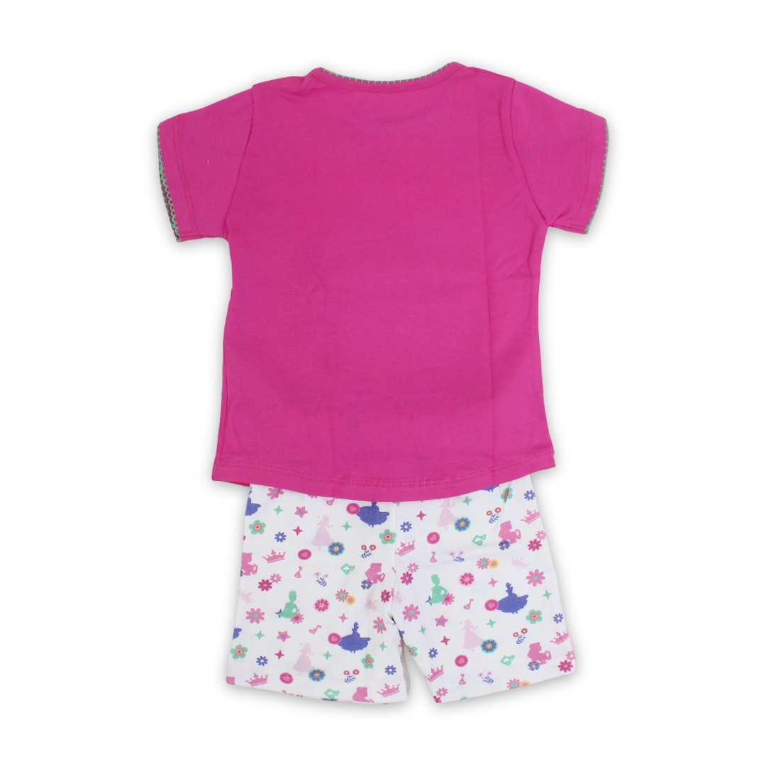 Baby Girls Cotton Pajama – Princess Print