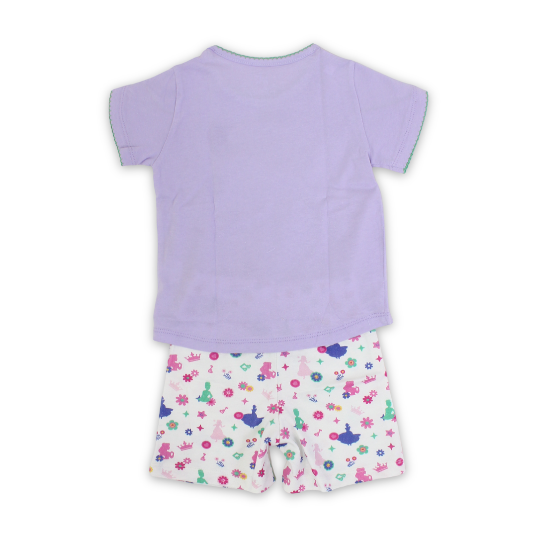 Baby Girls Cotton Pajama – Princess Print