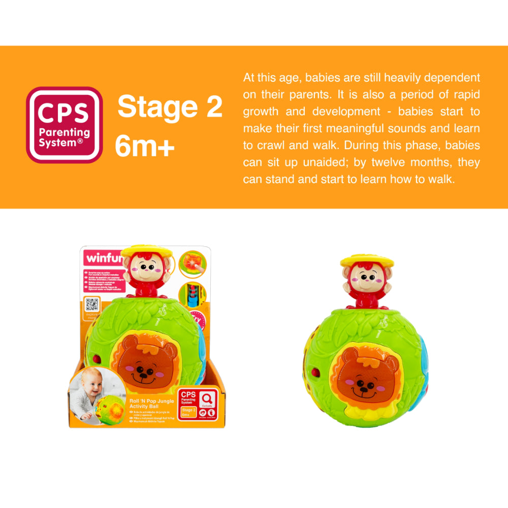 WinFun Roll N' Pop Jungle Activity Ball