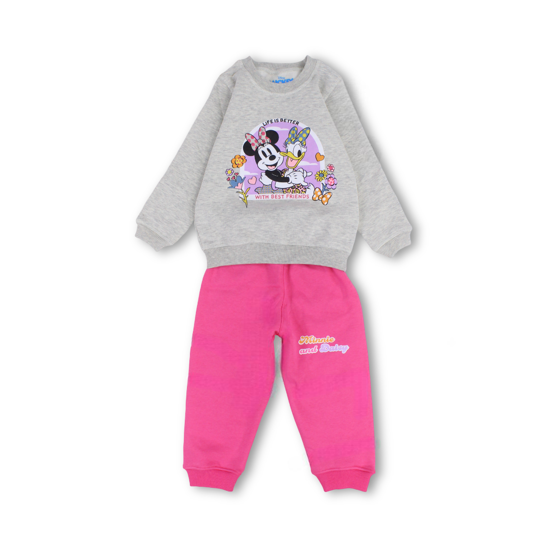 Girls Cotton Pajama – Minnie Mouse and Daisy Duck Print