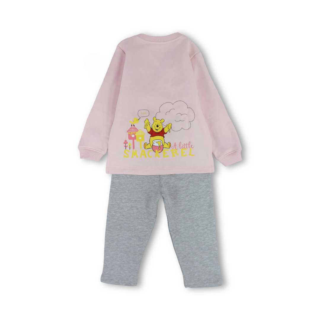 Baby Girls Cotton Pajama Set – Pooh Design