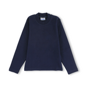 Unisex Cotton Long-Sleeved Half Collar