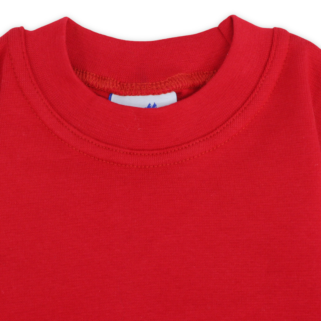 Unisex Cotton Half Collar – Red