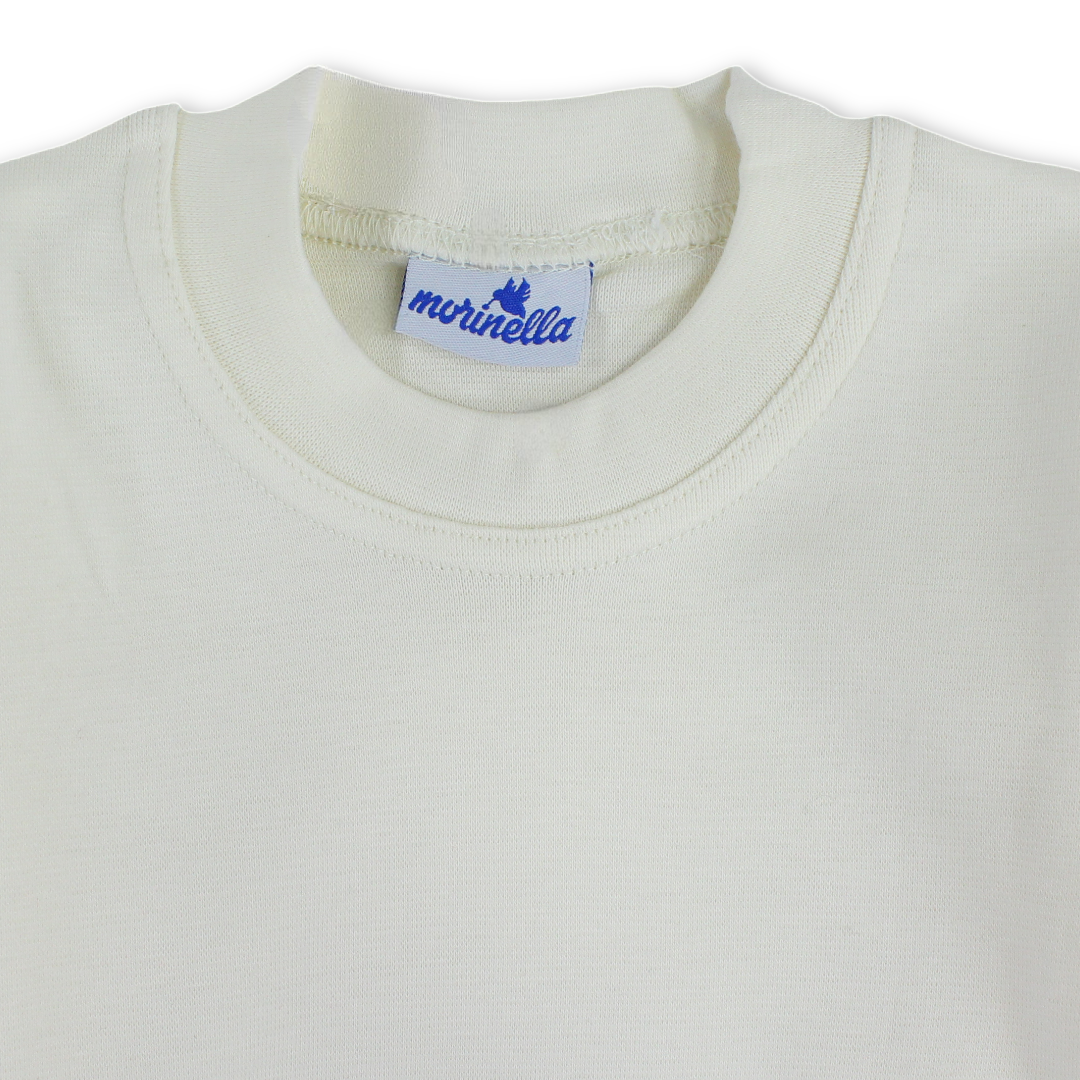 Unisex Cotton Long-Sleeved Half Collar