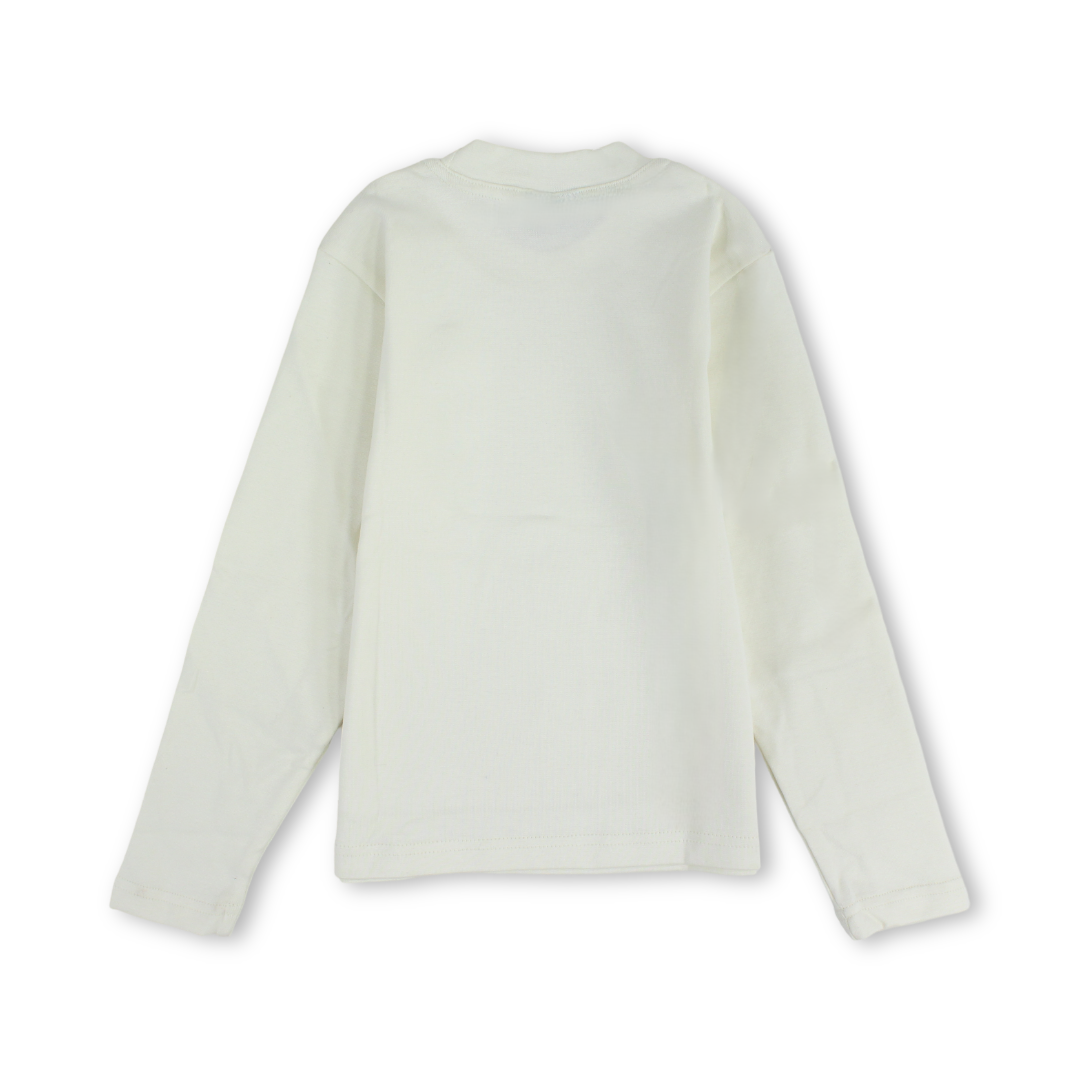Unisex Cotton Long-Sleeved Half Collar