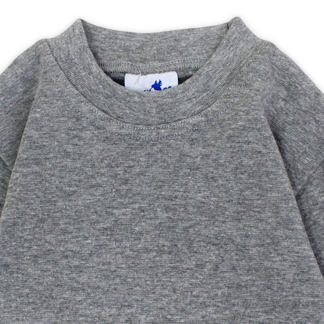 Unisex Cotton Long-Sleeved Half Collar