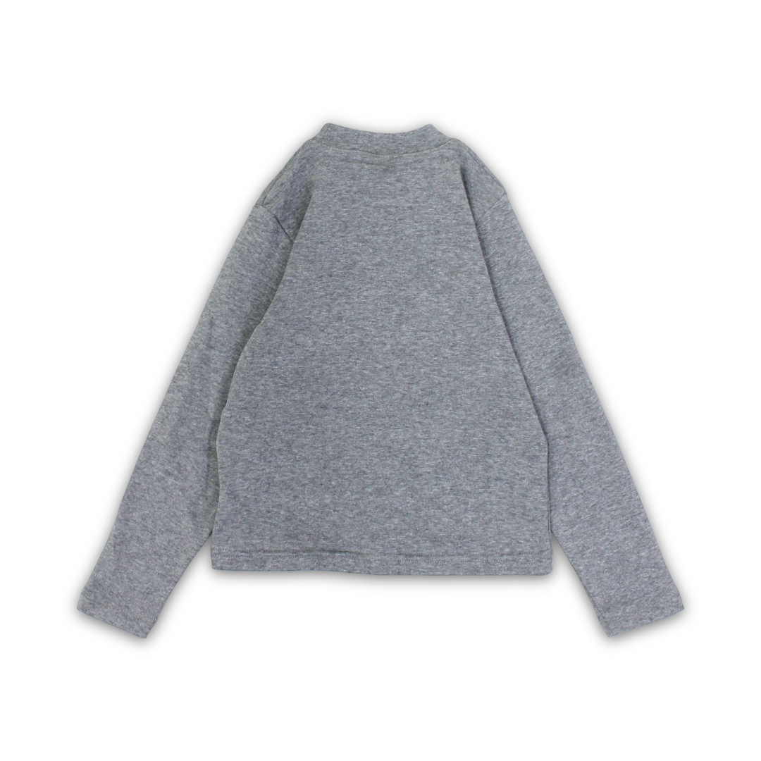 Unisex Cotton Long-Sleeved Half Collar