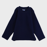 Unisex Plain Half-Collar Long-Sleeved Undershirt