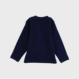 Unisex Plain Half-Collar Long-Sleeved Undershirt