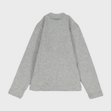 Unisex Plain Half-Collar Long-Sleeved Undershirt