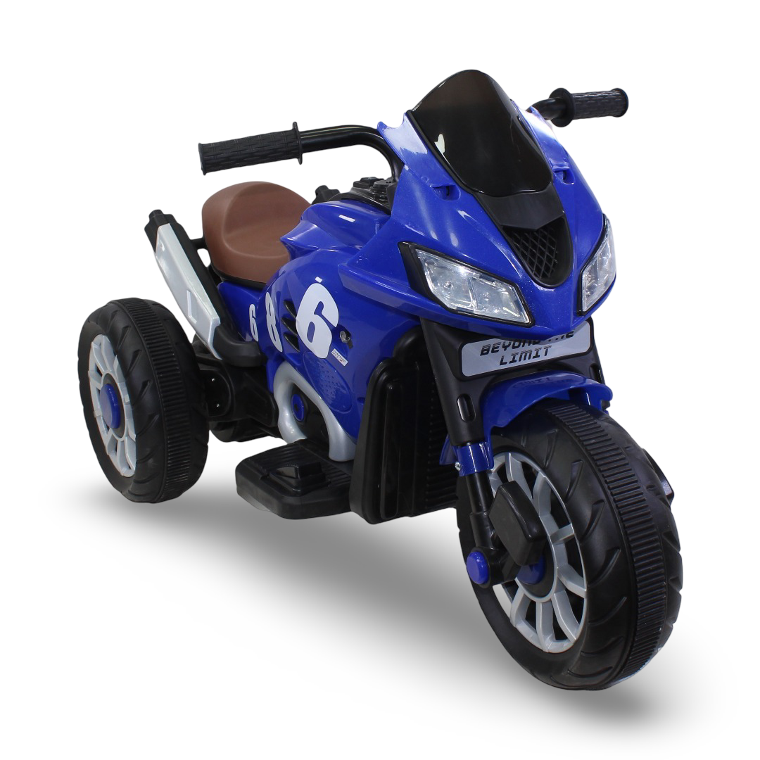 Motorcycle 3-Wheel Electric Battery-Operated Ride-On