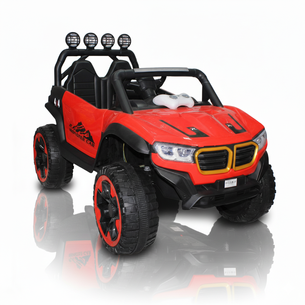 Electric Ride On Jeep Battery Powered with 2 Motors – Red