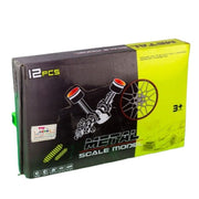 Metal Scale Die-Cast Car Models (12 Pieces)