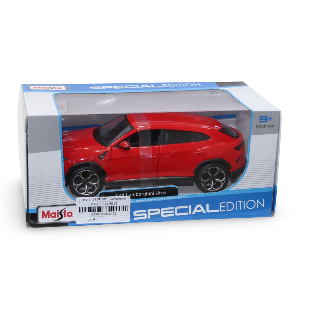 Maisto Special Edition 1:24 Scale Lamborghini Urus in Red