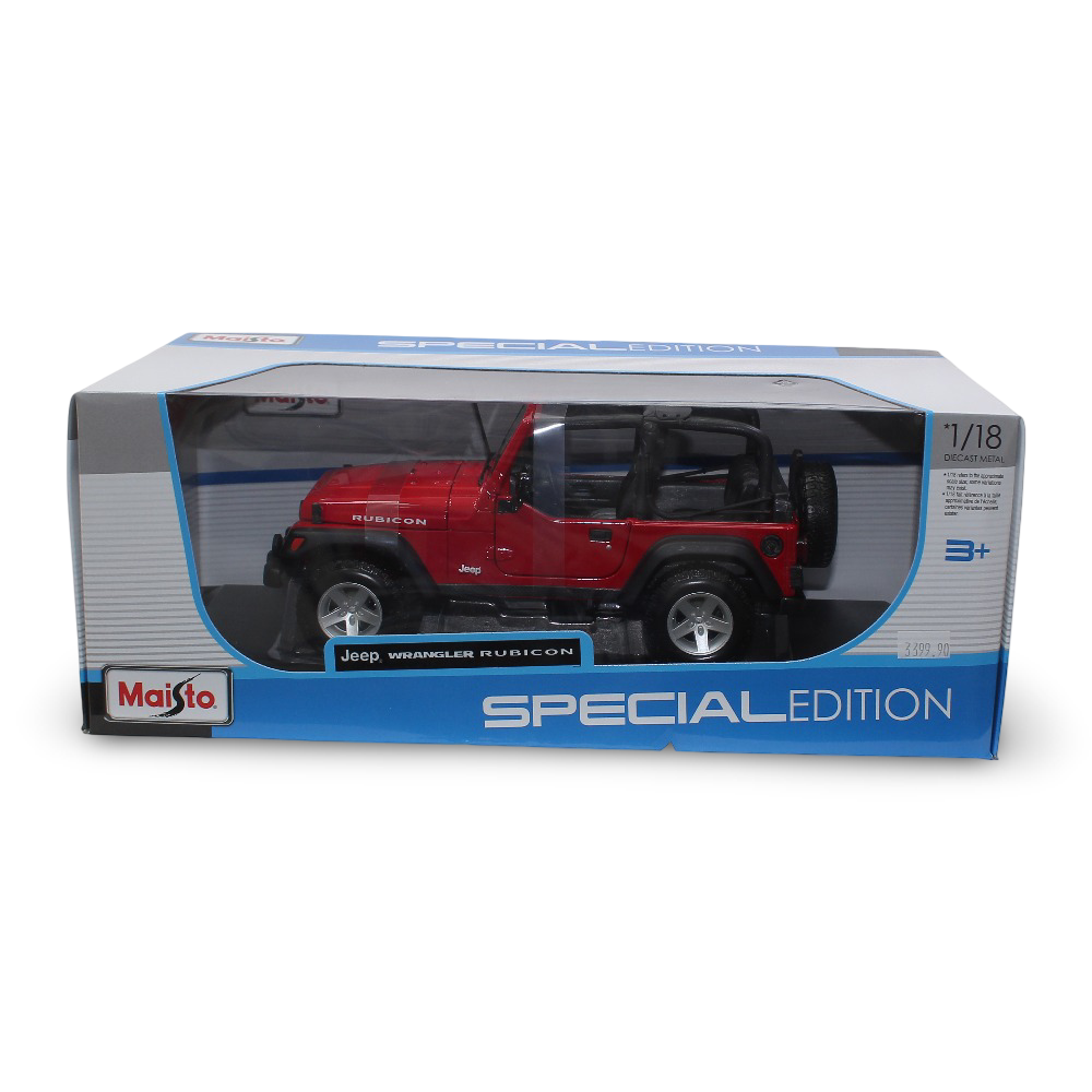 Maisto Special Edition 1:18 Scale Jeep Wrangler Rubicon