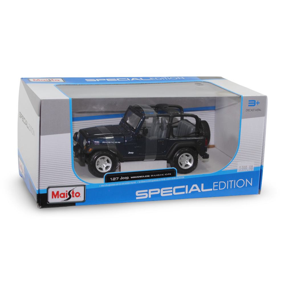 Maisto Jeep Wrangler Rubicon Die-Cast Model Car – 1:27 Scale
