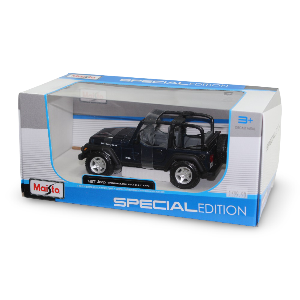 Maisto Jeep Wrangler Rubicon Die-Cast Model Car – 1:27 Scale