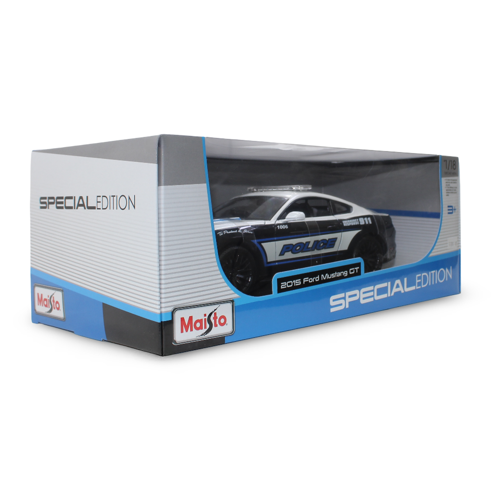 Maisto 1:18 Scale 2015 Ford Mustang GT Police Die-Cast Car