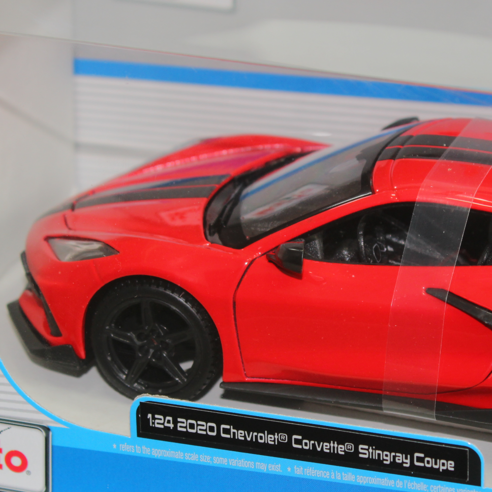 Maisto 2020 Chevrolet Corvette Stingray Coupe Die-Cast Model Car – 1:24 Scale