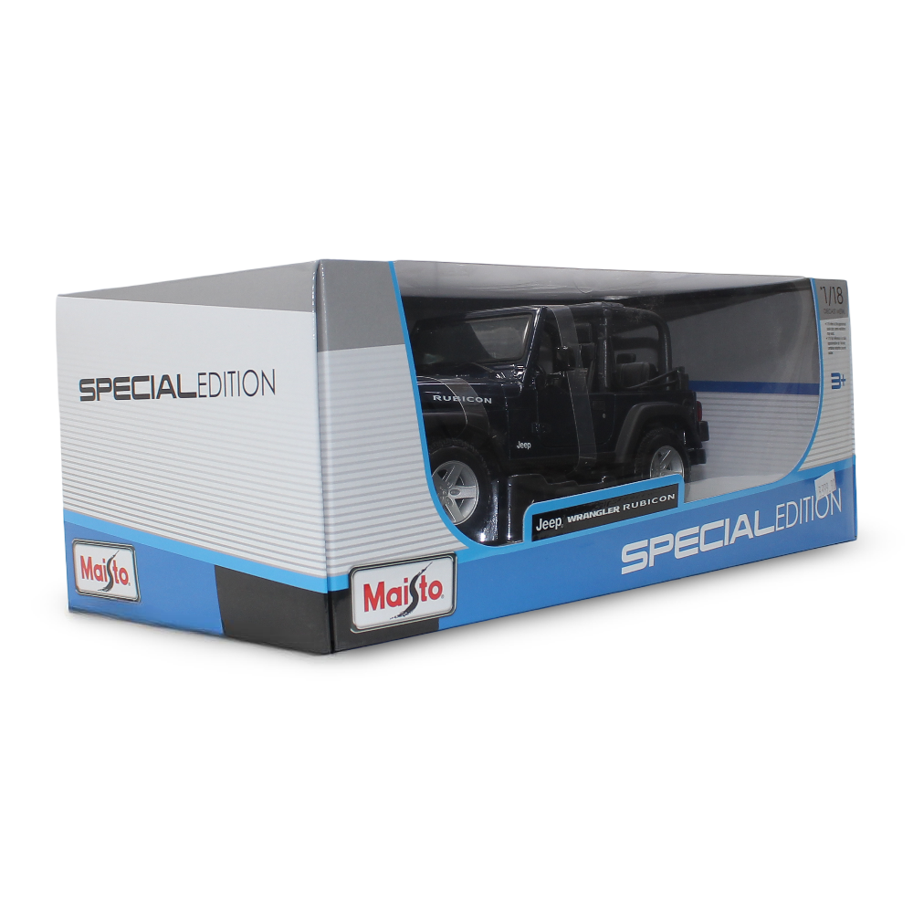 Maisto Jeep Wrangler Rubicon Die-Cast Model – 1:18 Scale
