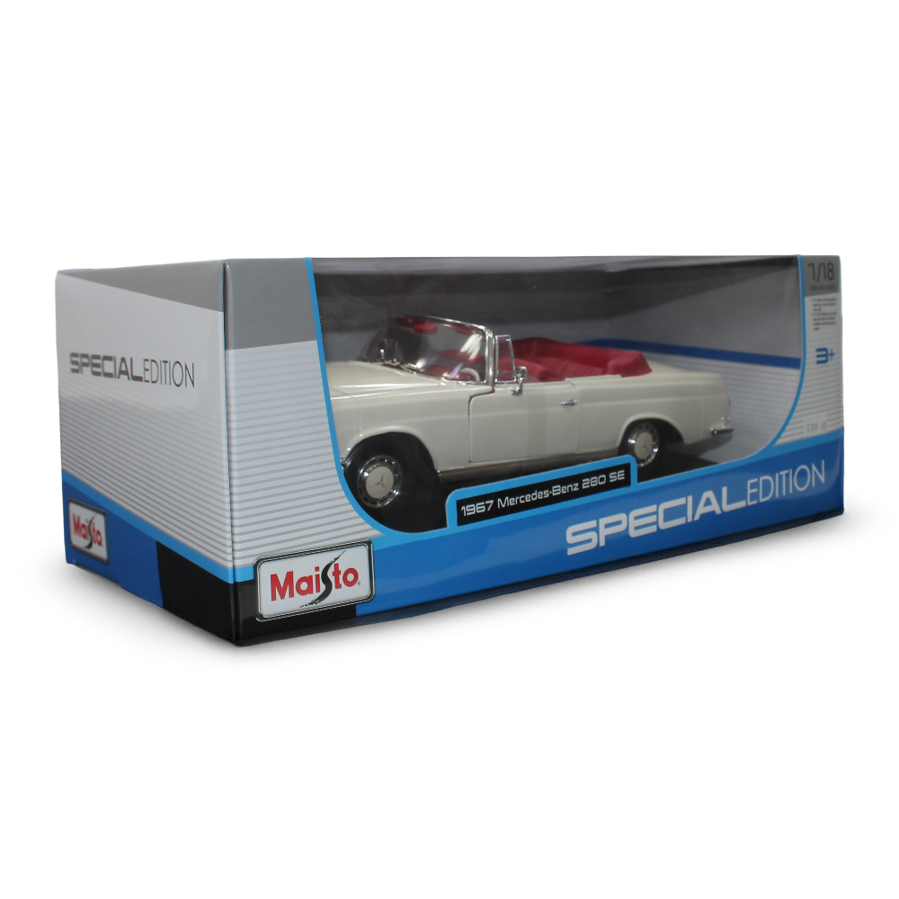 Maisto 1967 Mercedes-Benz 280SE Die-Cast Model – 1:18 Scale