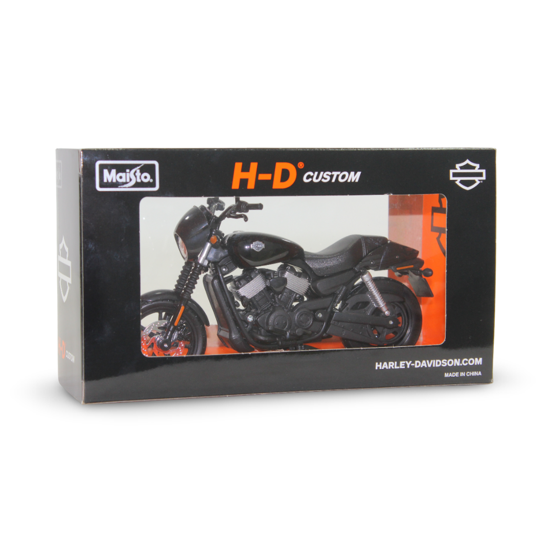 Maisto 1:12 Scale 2015 Harley-Davidson Street 750 Die-Cast Motorcycle – Black