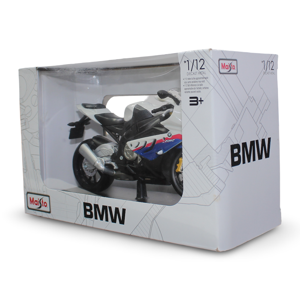 Maisto BMW S 1000 RR Die-Cast Motorcycle with Stand – 1:12 Scale
