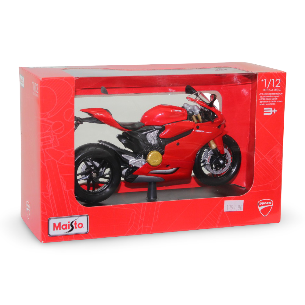 Maisto Ducati 1199 Panigale Die-Cast Motorcycle with Stand – 1:12 Scale