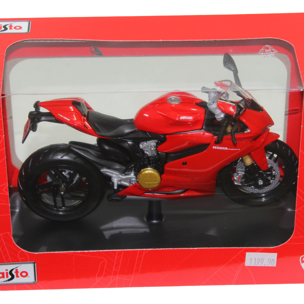 Maisto Ducati 1199 Panigale Die-Cast Motorcycle with Stand – 1:12 Scale