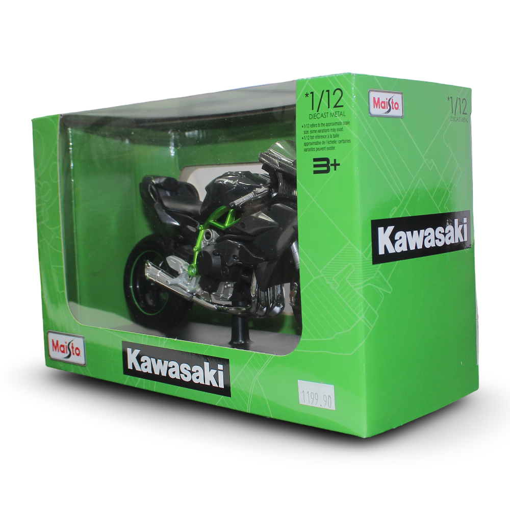 Maisto Kawasaki Ninja H2 R Die-Cast Motorcycle with Stand – 1:12 Scale