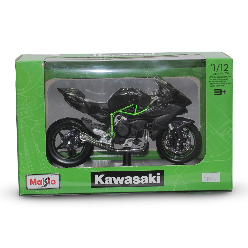 Maisto Kawasaki Ninja H2 R Die-Cast Motorcycle with Stand – 1:12 Scale