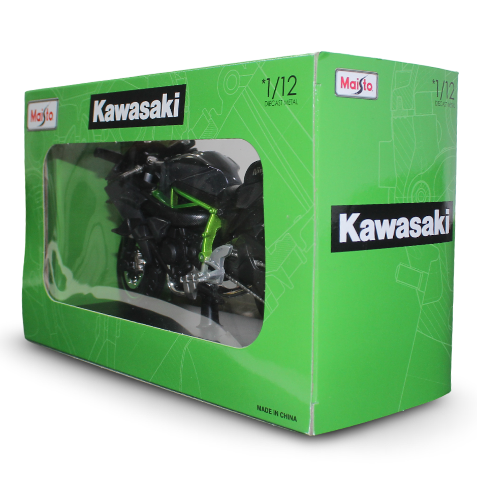 Maisto Kawasaki Ninja H2 R Die-Cast Motorcycle with Stand – 1:12 Scale
