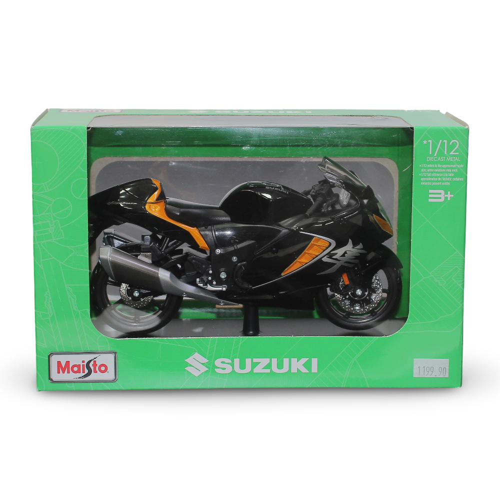 Maisto 2022 Suzuki Hayabusa Die-Cast Motorcycle with Stand – 1:12 Scale