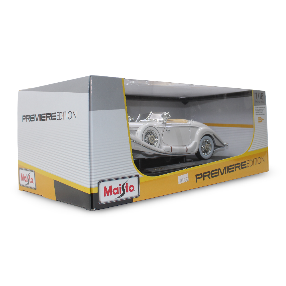 Maisto Mercedes-Benz 500K Typ Special Roadster Die-Cast Model – 1:18 Scale
