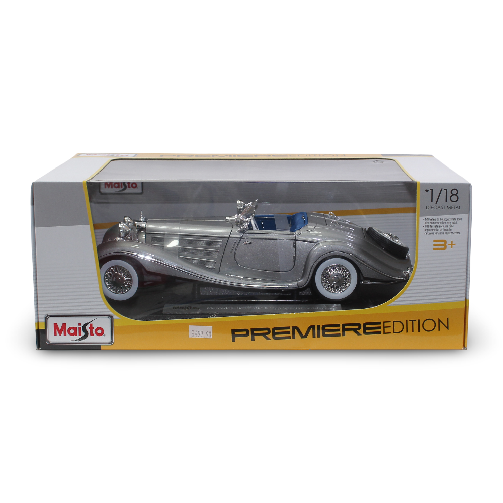 Maisto Mercedes-Benz 500 K Typ Special Roadster Die-Cast Model – 1:18 Scale