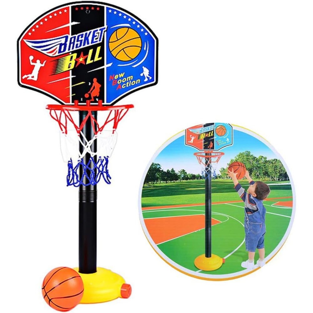 Basketball Hoop Set with Ball and Pump - Toys - OKO