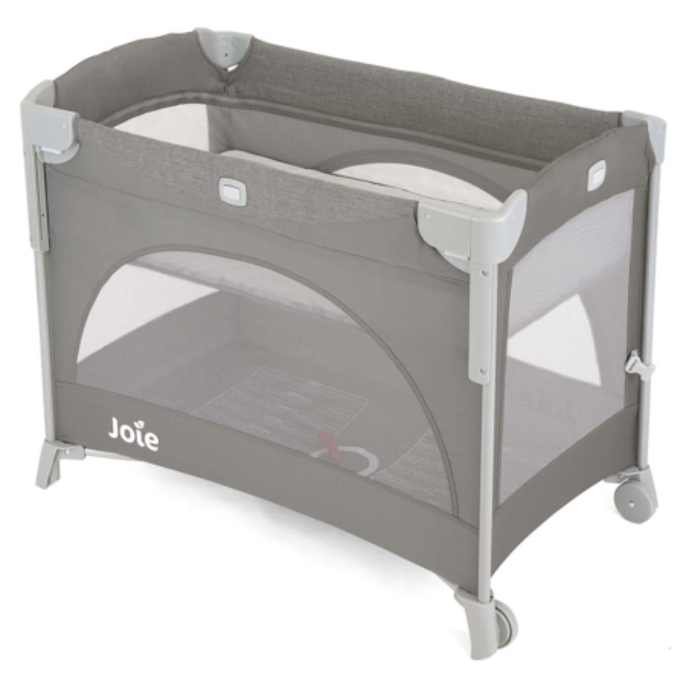 Joie Kubbie Sleep Compact Travel Cot – Foggy Grey