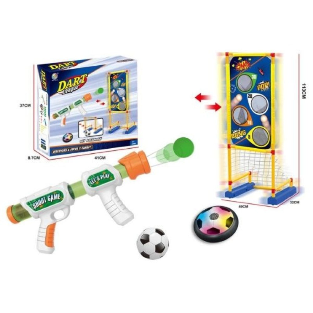 Dart League 4-in-1 Shooting and Target Game Set