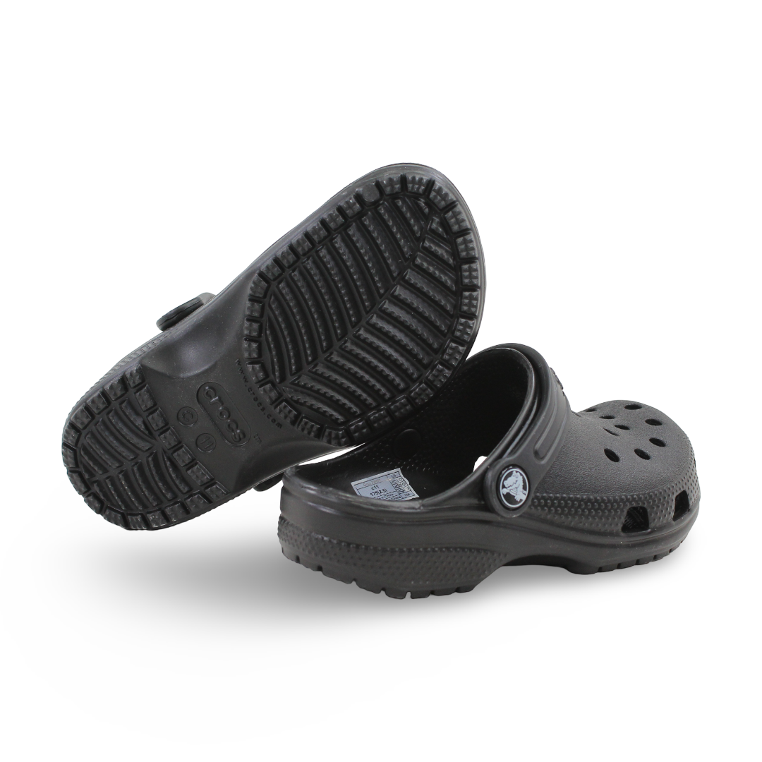 Unisex Rubber Classic Crocs – Black