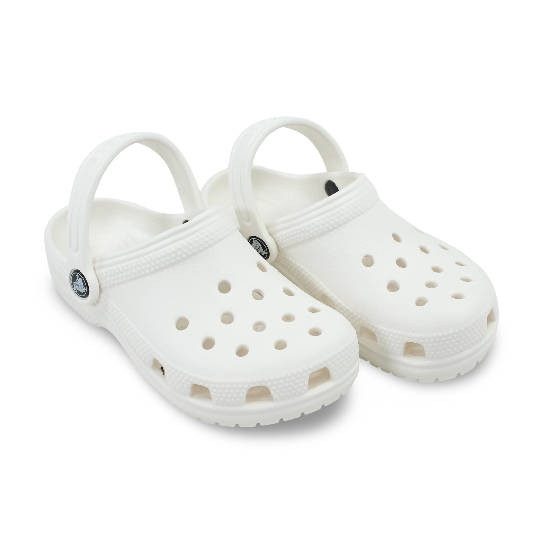 Unisex Rubber Classic Crocs – White - Clothing