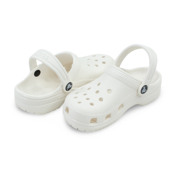 Unisex Rubber Classic Crocs – White