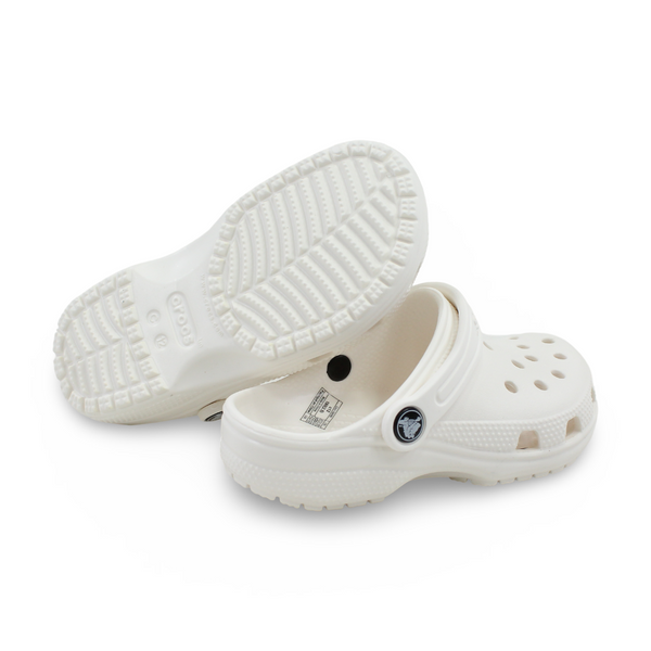 Unisex Rubber Classic Crocs – White