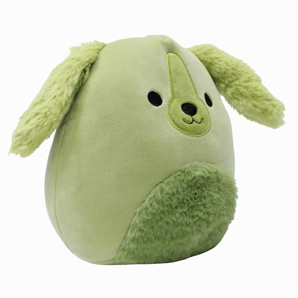 Squishmallows 7.5-Inches Fantasy Squad – Green Retriever with Fuzzy Belly Brad