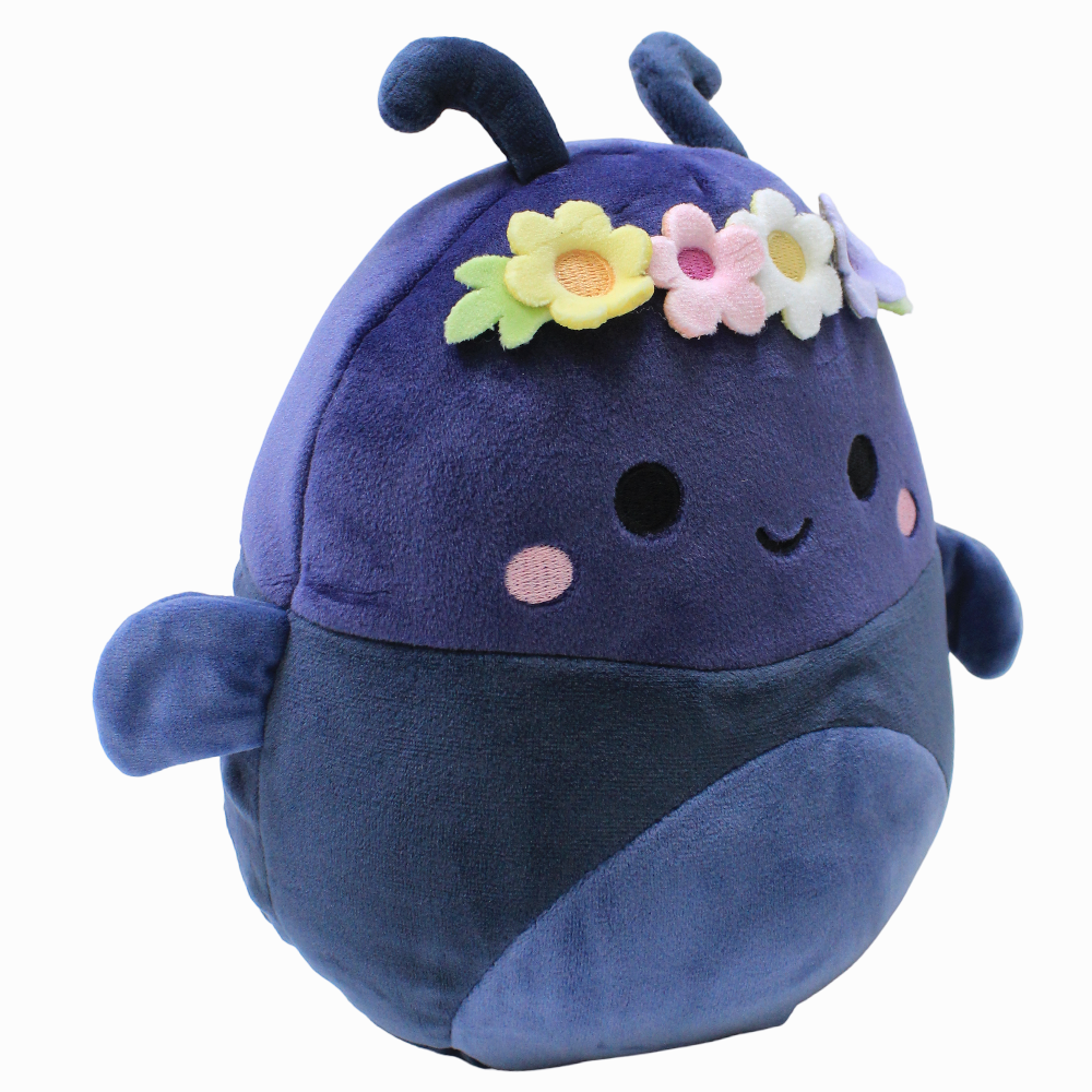 Squishmallows 7.5-Inch Style Squad – Purple Beetle Tyrone