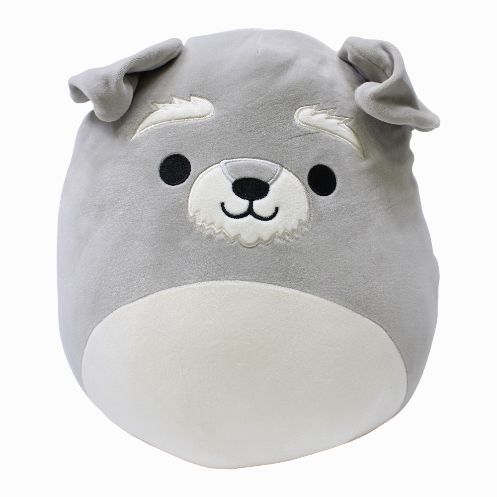Squishmallows 12-Inch Buddy Squad – Grey Schnauzer Shaun